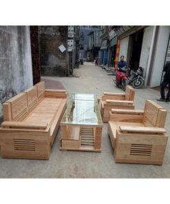Bàn Ghế Gỗ Sồi Bộ Lớn