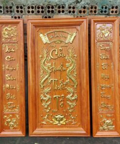 Đèn Hương Gỗ Cẩm Lai Khắc Lá