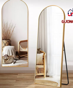 Gương Trang Trí Gỗ Mít Oval