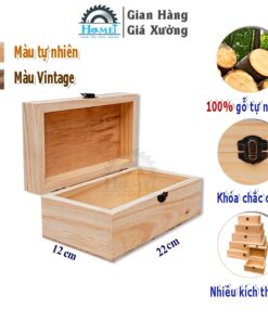 Hộp Tiền Lễ Gỗ Sồi Khắc