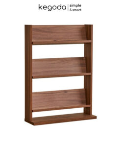 Kệ Trang Trí Gỗ Walnut 3 Tầng