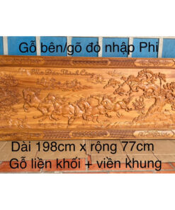 Tranh Gỗ Mã Đáo Thành Công Khổ Lớn