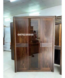 Tủ Áo Quần Gỗ Hương 3 Cánh