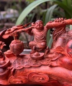 Tượng Lão Tử Gỗ Cẩm Lai Đứng